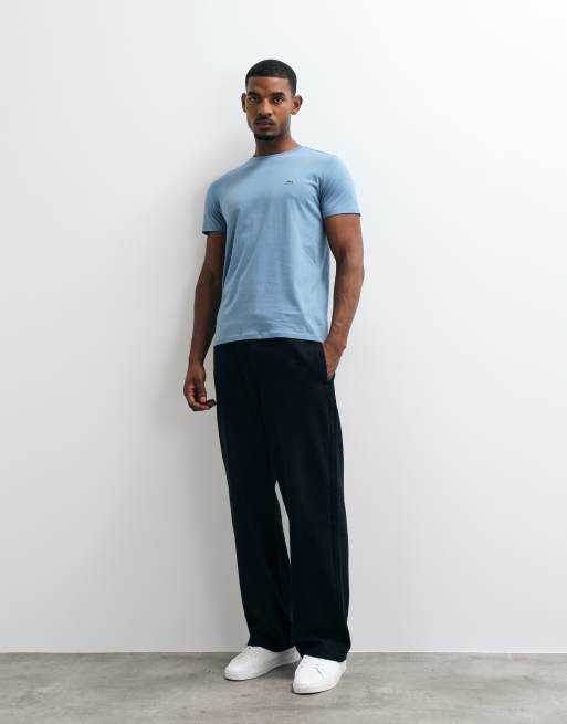 Lacoste T-shirt met korte mouwen en logo in blauw, 4 van 5