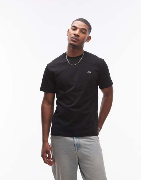 Lacoste - T-shirt met logo in zwart - view 1
