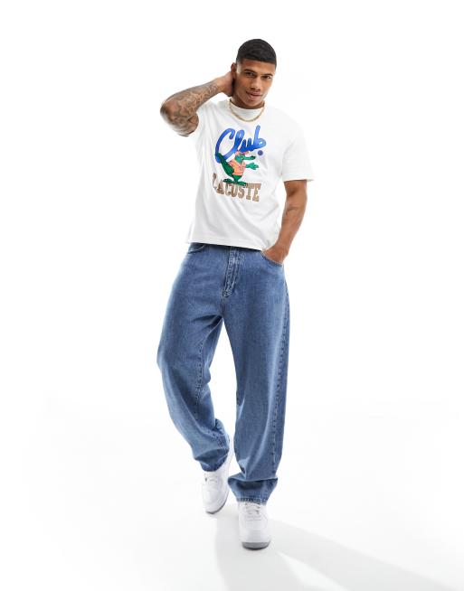 Lacoste all shop over print jeans