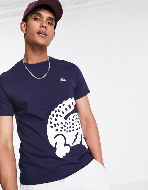 Lacoste – T-Shirt mit großem Krokodil-Logo | ASOS