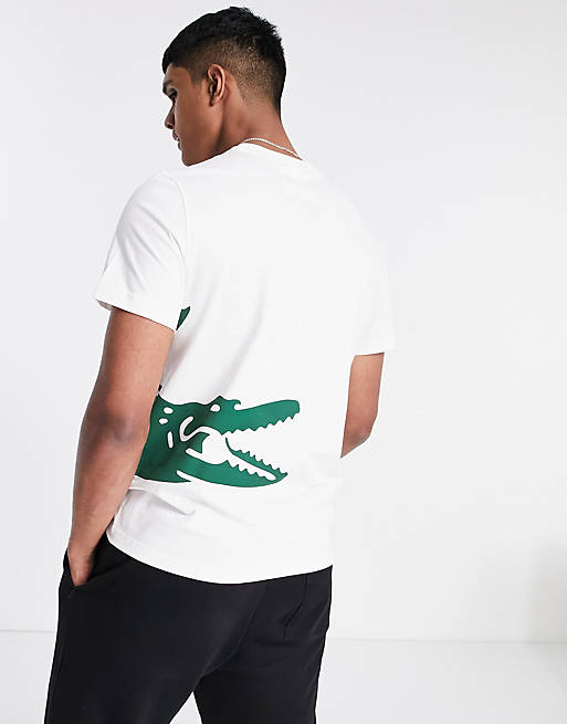 Lacoste – T-Shirt mit großem Krokodil-Logo | ASOS