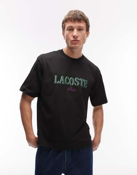 Lacoste - T-shirt nera con logo - view 1