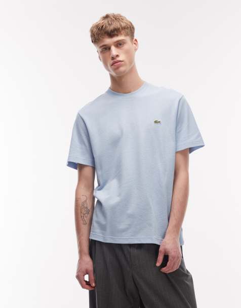 Lacoste - T-shirt oversize azzurra - view 1