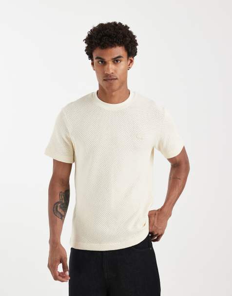 Lacoste - T-shirt oversize beige - view 1