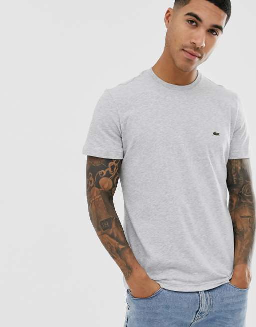 T shirt best sale gris lacoste