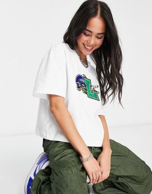 Lacoste t-shirt with large logo in white