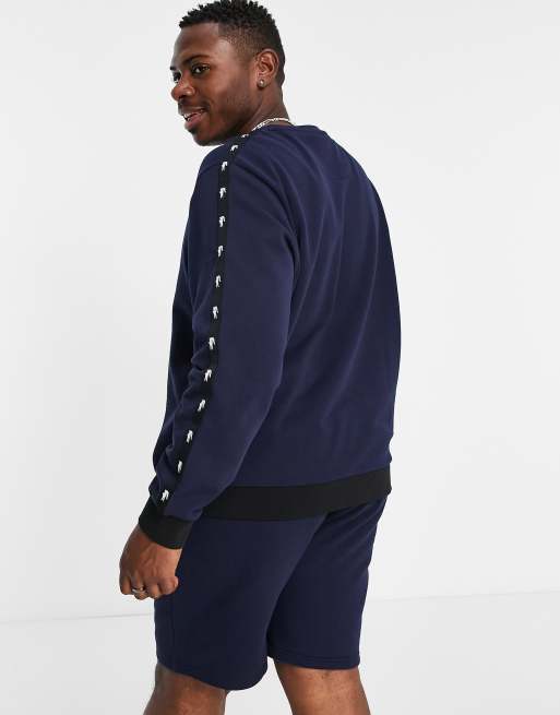 Lacoste tape online sweatshirt