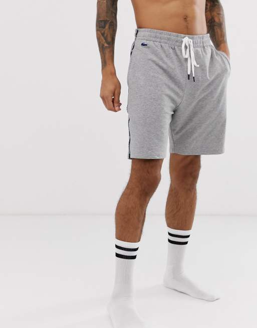 Grey lacoste shorts best sale