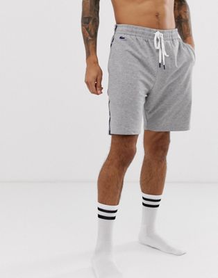 grey lacoste shorts