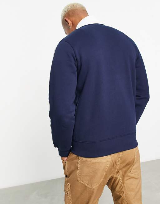 Full zip hotsell crewneck sweatshirt