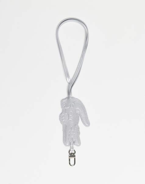 Lacoste – Taschen-/Schlüsselanhänger in Silber - view 1