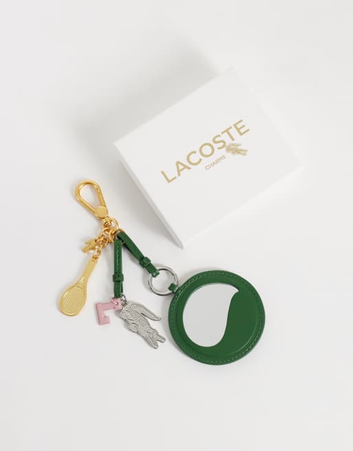 Lacoste tennis ball bag charm in green , 3 of 3