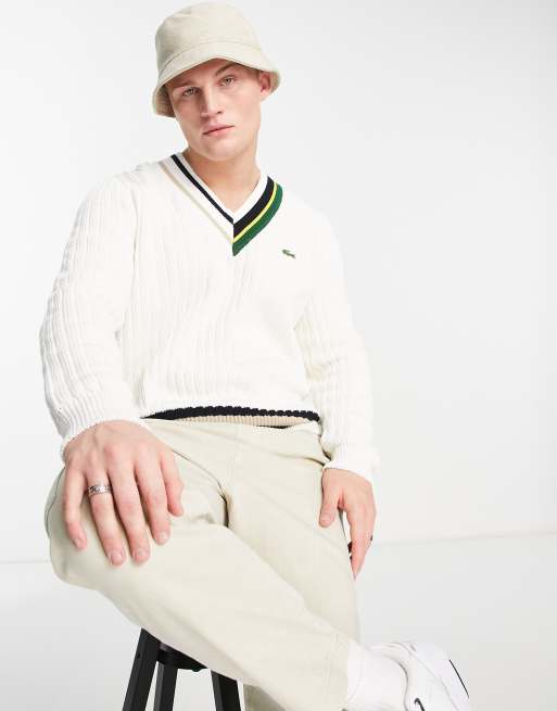 Lacoste deals jumper white