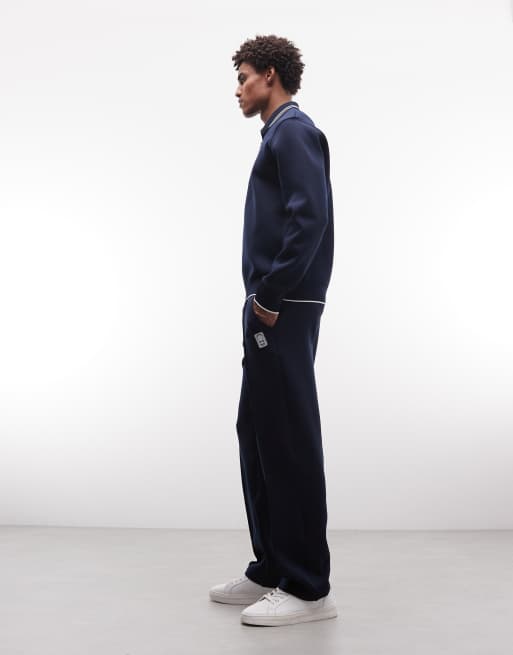 Lacoste Tennis Performance drawstring logo joggers in navy, 3 of 5