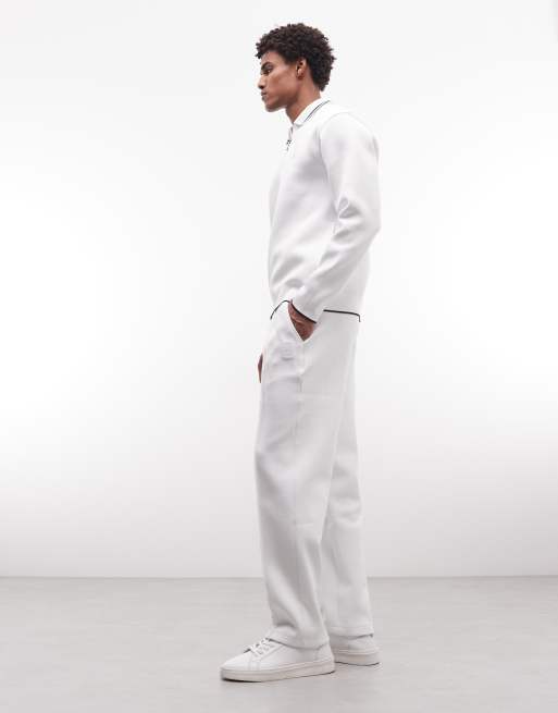 Lacoste Tennis Performance drawstring logo joggers in white, 2 of 5