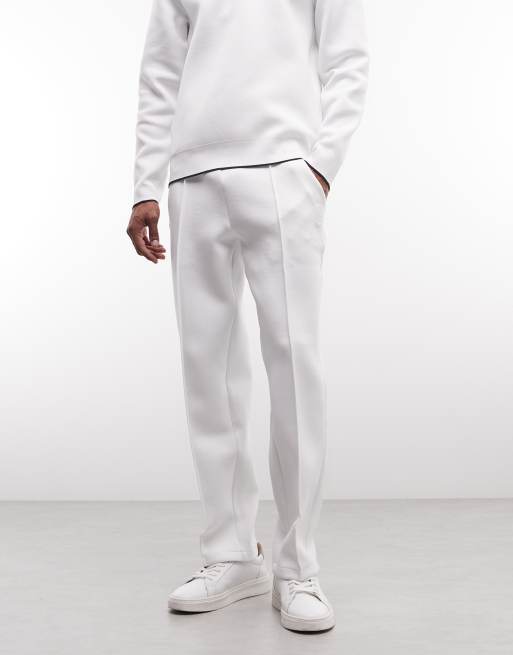 Lacoste Tennis Performance drawstring logo joggers in white, 3 of 5