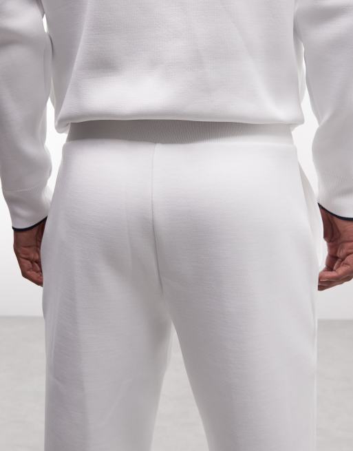 Lacoste Tennis Performance drawstring logo joggers in white, 5 of 5