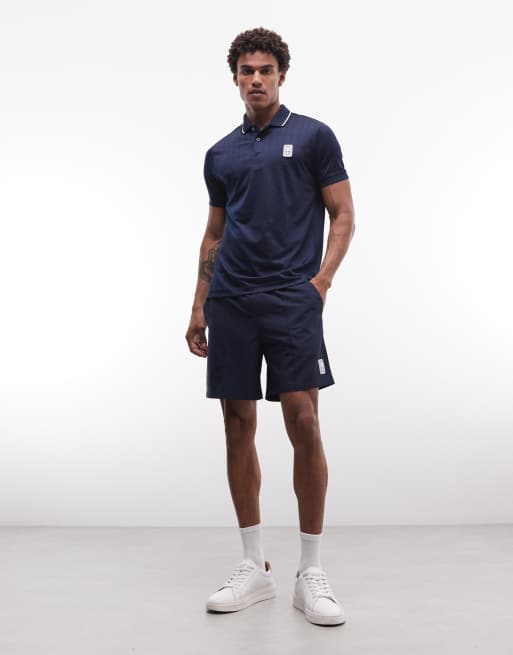 Lacoste Tennis Performance drawstring logo shorts in navy, 2 of 5