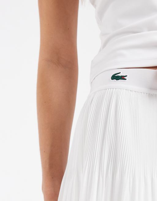 Lacoste - Tennis Performance - Hvid tennis-mininederdel med logo, 4 af 5