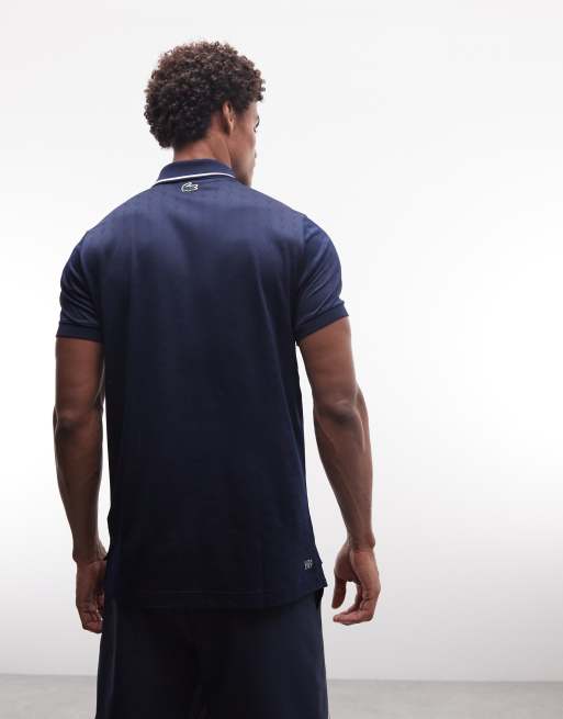 Lacoste Tennis Performance technical logo polo shirt in navy | ASOS