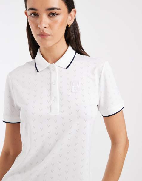 Lacoste Tennis Performance technical short sleeve slim logo polo shirt in white - view 1