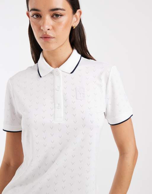 Lacoste Tennis Performance technical short sleeve slim logo polo shirt in white, 2 of 4