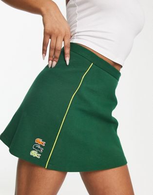 Lacoste tennis skirt in dark green - ASOS Price Checker