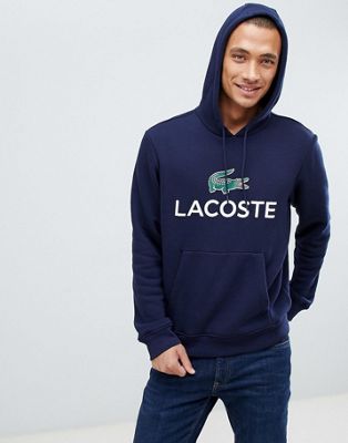 navy blue lacoste hoodie