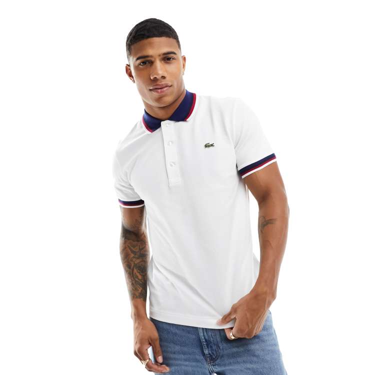 Lacoste tipped polo best sale