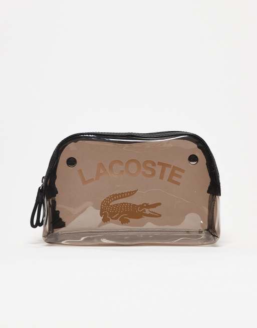 Lacoste - Toilettas met groot logo in zwart