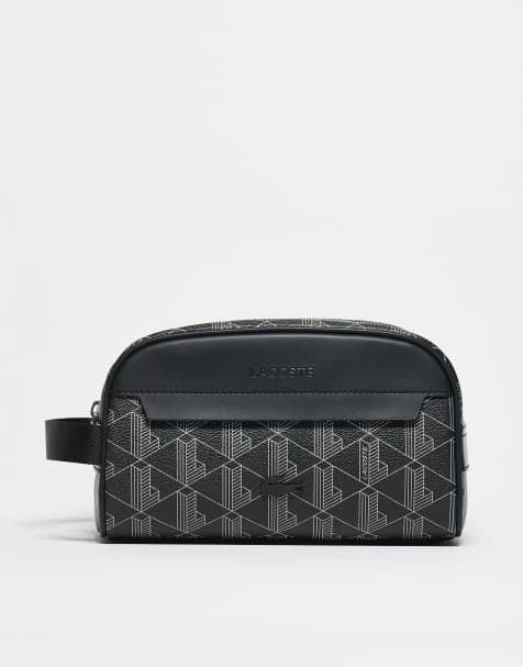 Lacoste - Toilettas met monogram in grijs - view 1