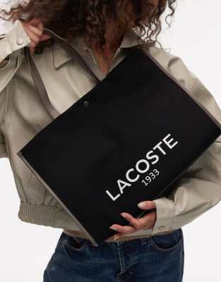 Lacoste Lacoste tote bag in black