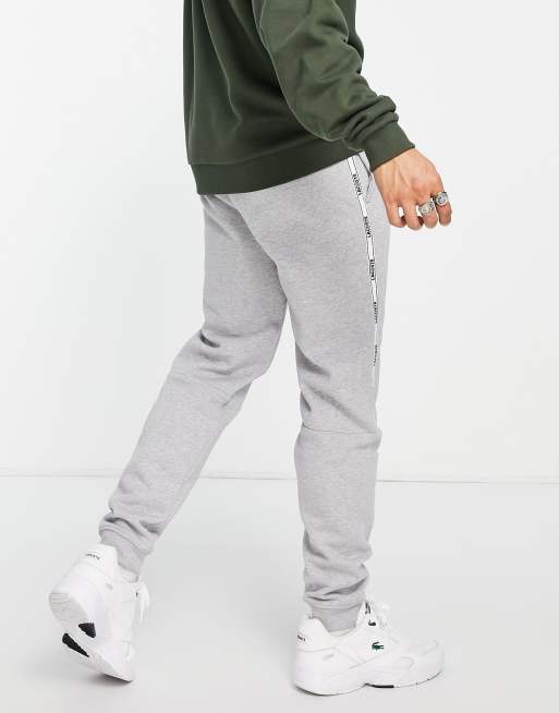 Grey lacoste trackies hot sale