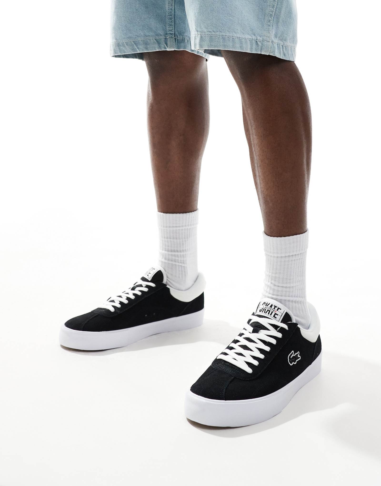 Кроссовки Lacoste trackserve 223 1 sma черного цвета