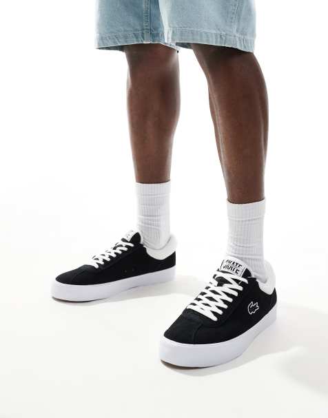 Lacoste trackserve 223 1 sma trainers in black - view 1