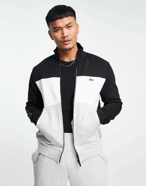 Lacoste tracksuit in black grey Exclusive at ASOS