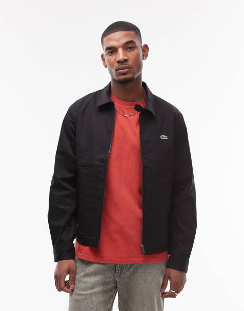 Lacoste trucker jacket in black - view 1