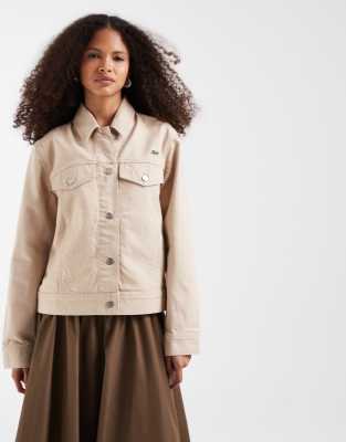 Trucker-Jeansjacke in Beige-Neutral Neutral 35-37