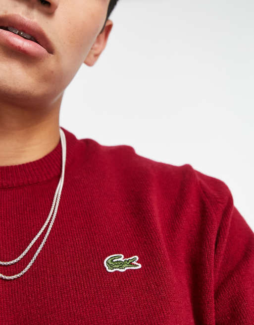 Lacoste trui rood new arrivals