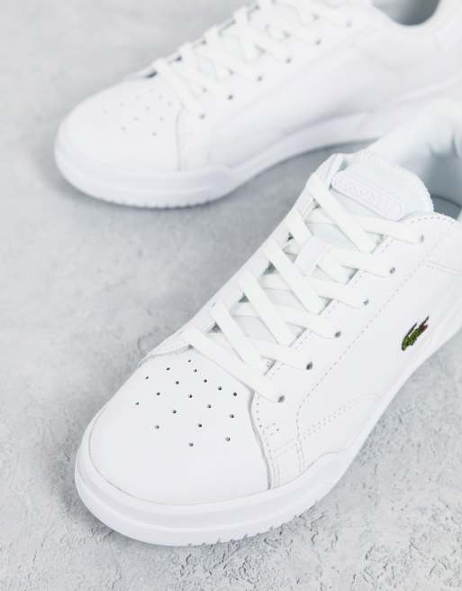 Lacoste - Twin Serve 0721 - Sneakers bianche allacciate in pelle, 2 di 4