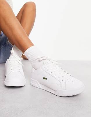 Lacoste Women's Game Advance Luxe Leather and Suede Casual