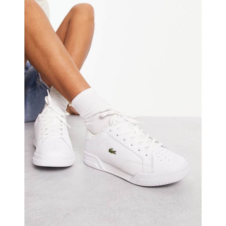 Lacoste Twin Serve Trainers in white ASOS