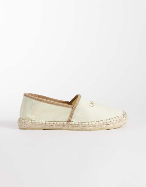 Lacoste – Uhabia – Espadrilles in Beige mit Logo, 4 von 4