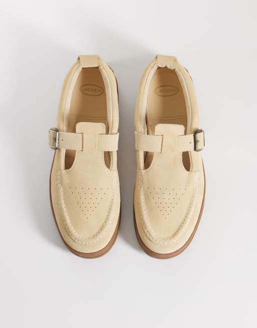 Lacoste – Umpire – Beżowe buty Mary Jane, 2 z 4