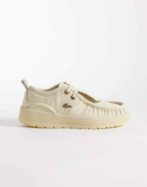 Lacoste - Umpire - Chaussures à lacets avec logo - Blanc cassé - view 1