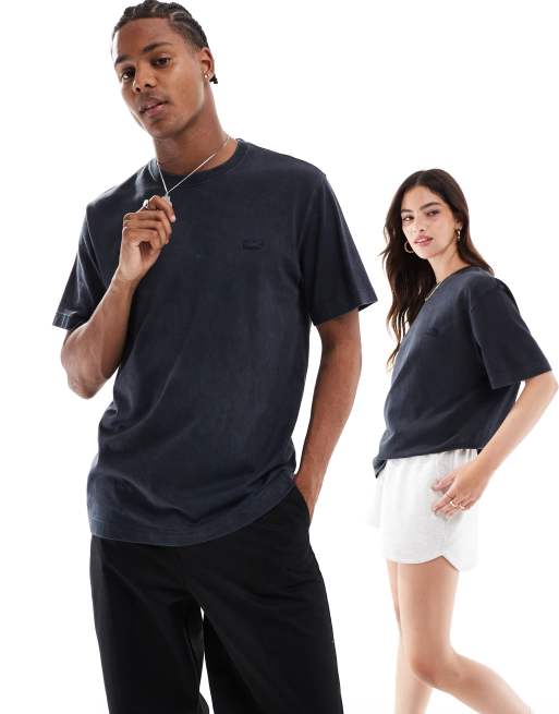 Lacoste - Uniseks T-shirt met logo in zwart met wassing, 2 van 4