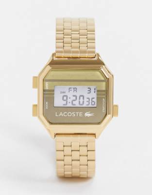 lacoste gold watch mens