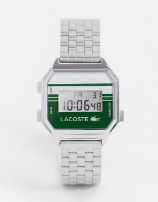 lacoste watch silver