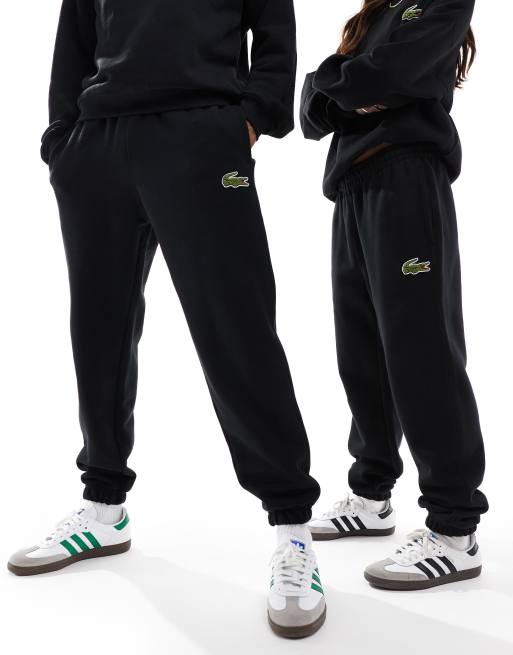 Black lacoste sweatpants online