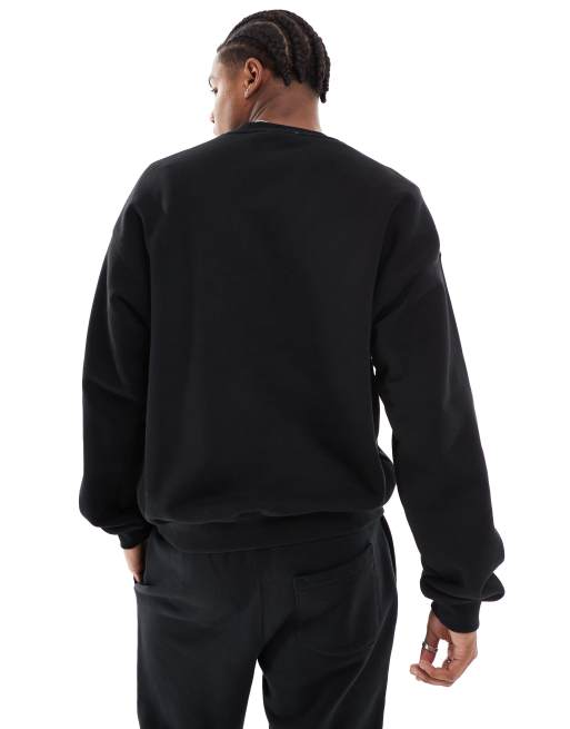 Lacoste – Unisex – Sweatshirt in Schwarz mit Logo und Rundhalsausschnitt , 4 von 4